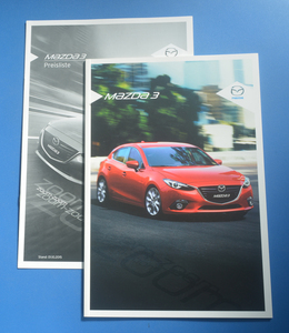  Mazda 3 MAZDA 3 Germany version catalog 2015 year 9 month German version catalog free shipping price list attaching [M22A-06]