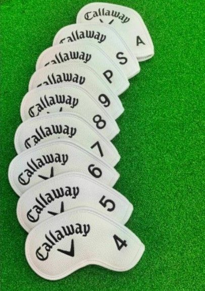 【即日発送】Callaway キャロウェイ アイアンカバー 白色 9個セット