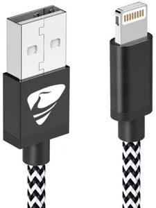 iphone 充電ケーブル 【1本1M 黒白】 高速データ転送 急速充電 USB同期&充電 高耐久 断線防止
