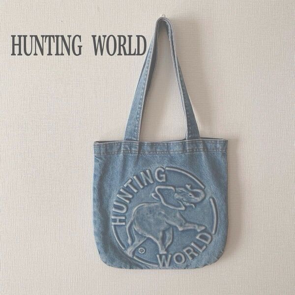 HUNTING WORLD ハンティングワールド デニム バッグ エレファント