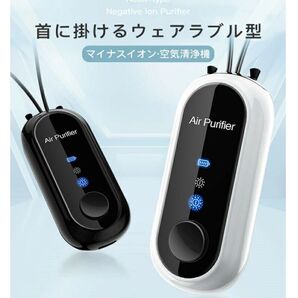 首掛け 小型空気清浄機 携帯型 マイナスイオン フィルター不要 USB充電式
