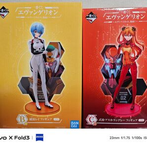 一番くじ エヴァンゲリオン エヴァパイロット、集結! B賞 綾波レイ C賞 式波アスカラングレーフィギュア