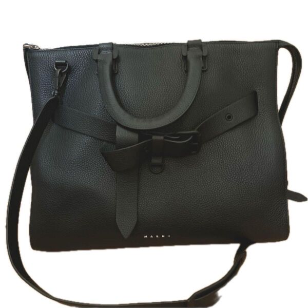 MARNI マルニ*グレインカーフレザー製TREASUREバッグ