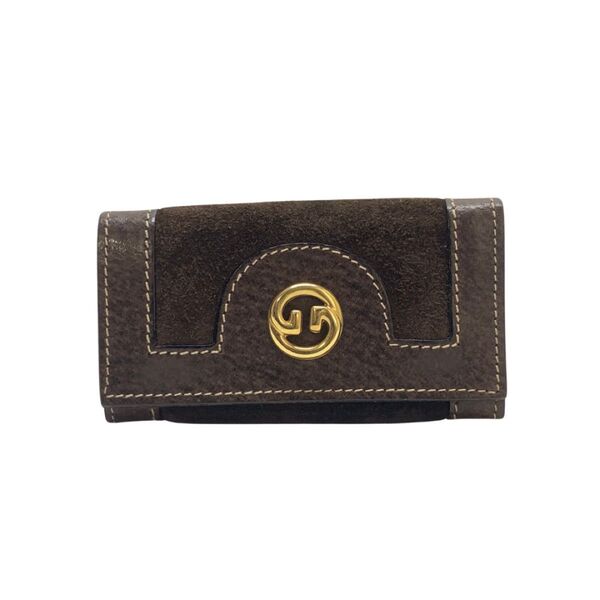 532 GUCCI グッチ キーケース 4連 G ヴィンテージ オールドグッチ ダークブラウン