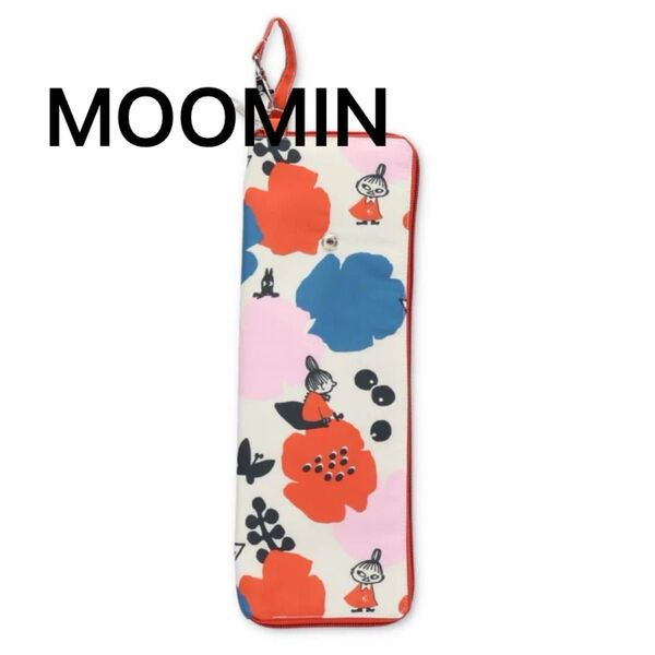 リトルミイ 吸水機能付き 折り畳み傘ケース 花とリトルミイ MOOMIN ムーミン ピンク フラワー