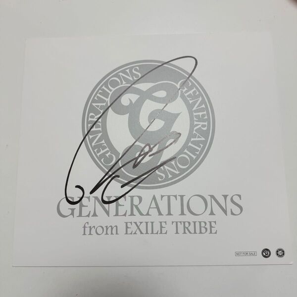 GENERATIONS 佐野玲於 直筆サイン