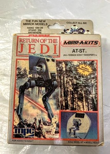  rare!? (1984)USA Mpc mirror kit Star Wars MIRR-A-KITS STAR WARS AT-ST ROTJ RETURN OF JEDI unopened present condition goods 