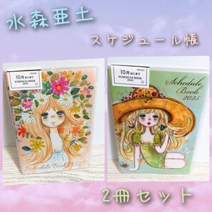水森亜土 スケジュール帳 2025 2冊セット 新品 10月はじまり
