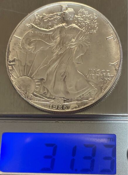 貨幣 1ドル硬貨 STANDING LIBERTY 1OZ 900/1000 40.5mm 2.80mm 比重10.0 米銀貨