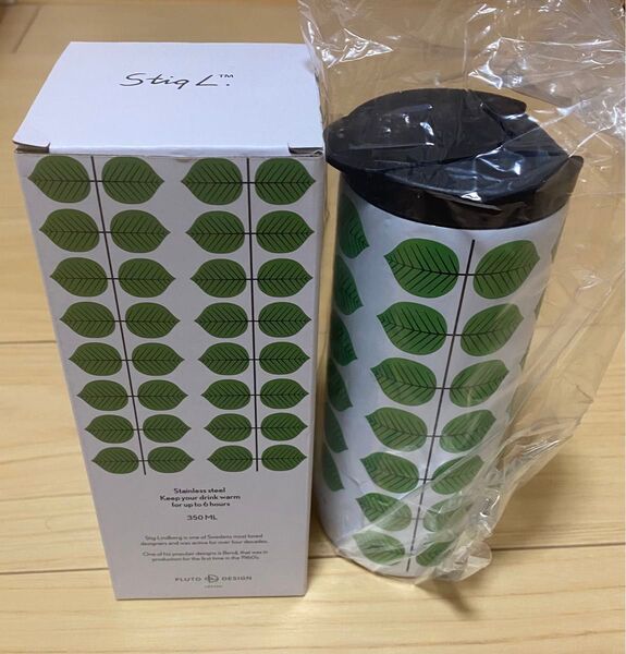 Stig Lindberg for Pluto Design Bers 保温マグ 0.35lWhite-green ベルサ