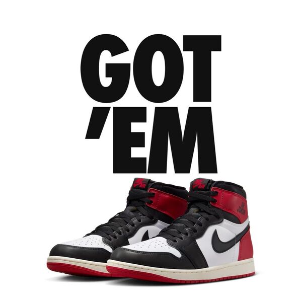 AIR JORDAN 1 RETRO HIGH OG "BLACK TOE" (ホワイト/ブラック/バーシティレッド) 27.5