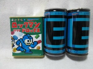 カプコン ロックマン サクマドロップス E缶ドリンク　ROCKMAN　ゲーム　食玩　MEGA MAN　鱧