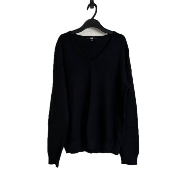 UNIQLO☆学生☆レディース☆薄地ニット☆ブラック☆XL
