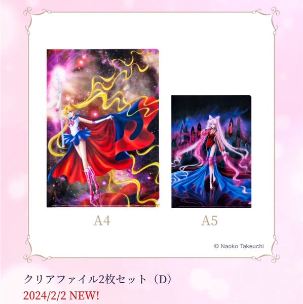 セーラームーンミュージアム クリアファイル2枚セット D ブラックレディ 巡回展 名古屋 大阪 福岡