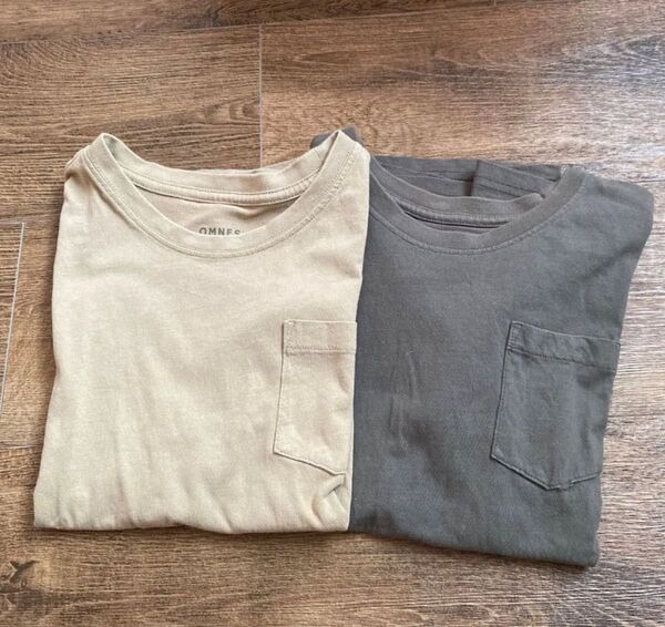 Tシャツ シンプル 無地 140 2枚セット