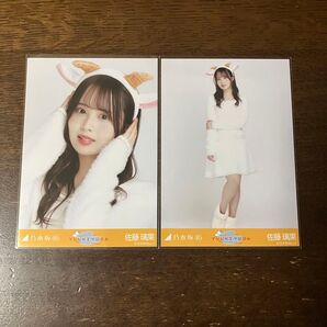 *乃木坂46 ランダム生写真 ごんぞうカチューシャ 佐藤璃果 ヨリ ヒキ セミコンプ*