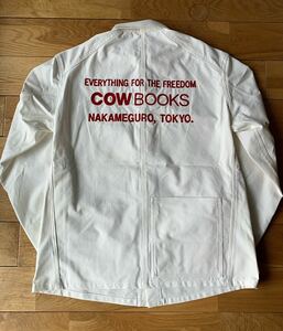 【2020 S/S 新品】　COWBOOKS Book Vendor Jacket Bookvender_stripe WHITE S カウブックス　ベンダージャケット　ストライプ　ホワイト