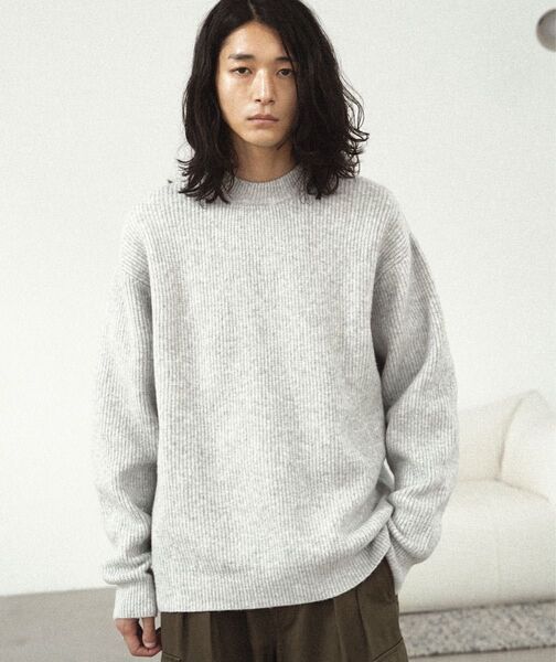 WYM LIDNM MELANGE AZE LOOSE KNIT