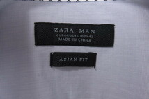 ZARA　ザラ　長袖ドレスシャツ　長袖シャツ　ライトグレー　Ｍ相当_画像8