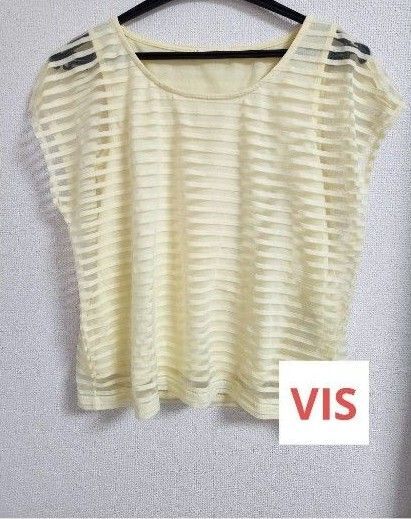 VIS ボーダー 半袖 Tシャツ トップス