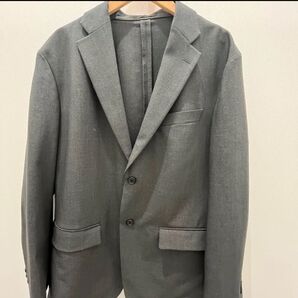 ユニクロ 感動ジャケット ウールライク ネイビー