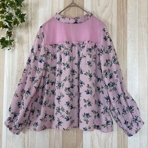 小花柄☆シフォンブラウス