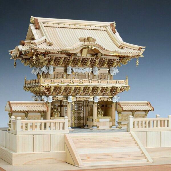 ウッディジョー 1/50 木製模型 日光東照宮陽明門 木製組立キット