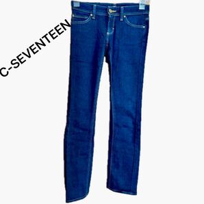 C-SEVENTEEN ベーシック ストレート ジーンズ デニムパンツ パンツ デニム