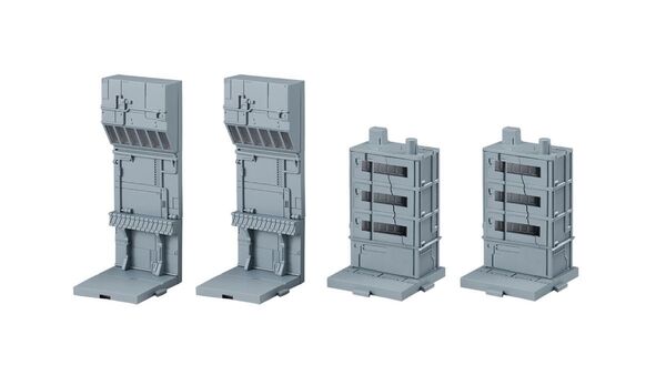 【ストラクチャー4個セット】 アルティメットルミナス νガンダム ジオラマ