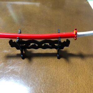 刀の置物 ミニチュア インテリア レッド 日輪刀 炎柱 炎刀 煉獄杏寿郎 ペーパーナイフ