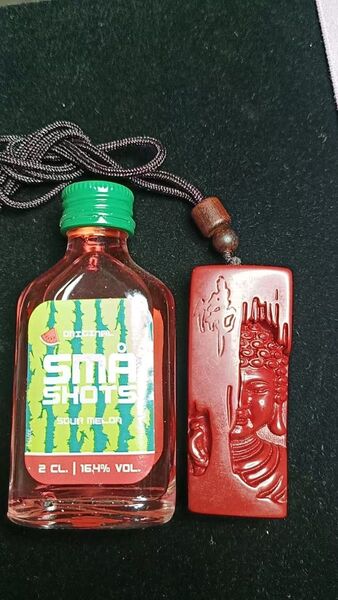 天然朱砂 出行安全 交通安全 辰砂 縁起 魔除け ネックレス