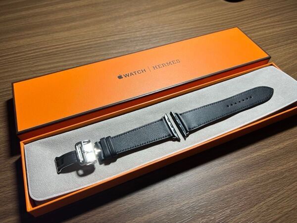 【正規品】HERMES Apple watch レザーバンド ブラック