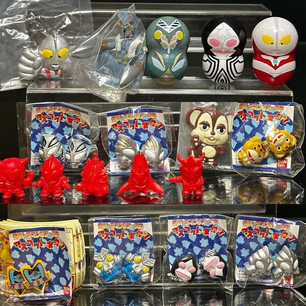 【新品】ウルトラマン&ブースカ マスコットボタン 7種セット 他