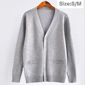 【新品未使用】 制服 スクールカーディガン ベスト サイズS/M グレー 無地