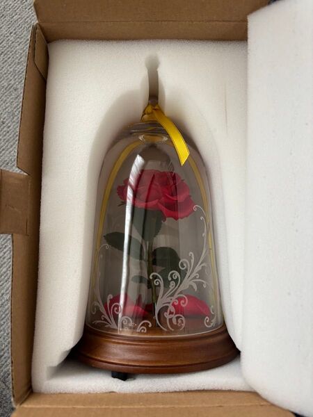 Bonheur de Princesse 赤いバラのドーム プリザーブドフラワー 薔薇 造形 美女と野獣