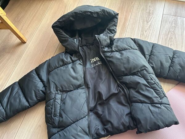 ZARA ダウンジャケット キッズ ブラック