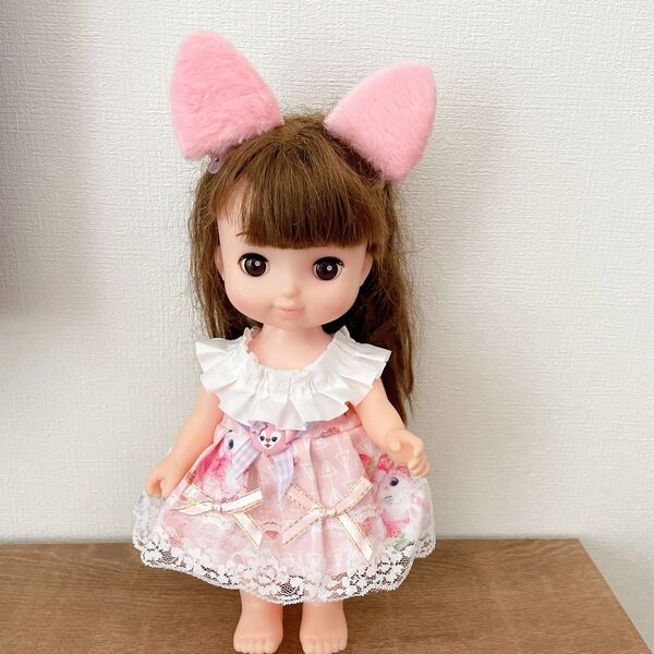 メルちゃん ソランちゃん 服 着ぐるみ コスプレ なりきり ドレス リーナベル 猫耳 ヘアピン