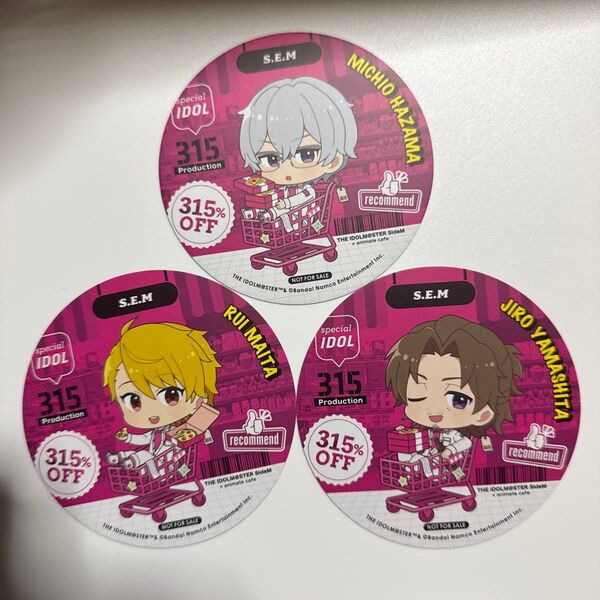 sideM アニカフェ S.E.M コースター