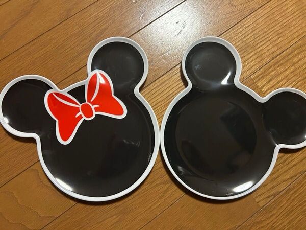 【ディズニー】ミッキーミニー メラミン お皿 2枚セット