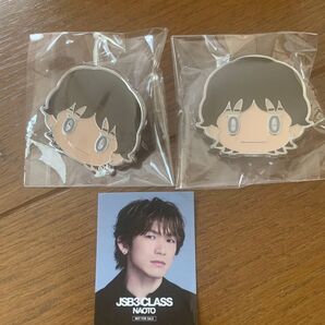 JSB CLASS NAOTO ピンバッジ2個 ステッカー