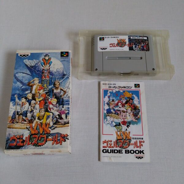 希少 レア ヴェルヌワールド スーパーファミコン ソフト 箱説付 SFC レトロゲーム バンプレスト
