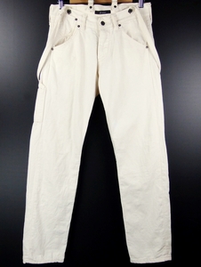 #Johnbull Johnbull / AP538 / lady's / WORK PANTS / suspenders Work jeans / size S / made in Japan / natural color 