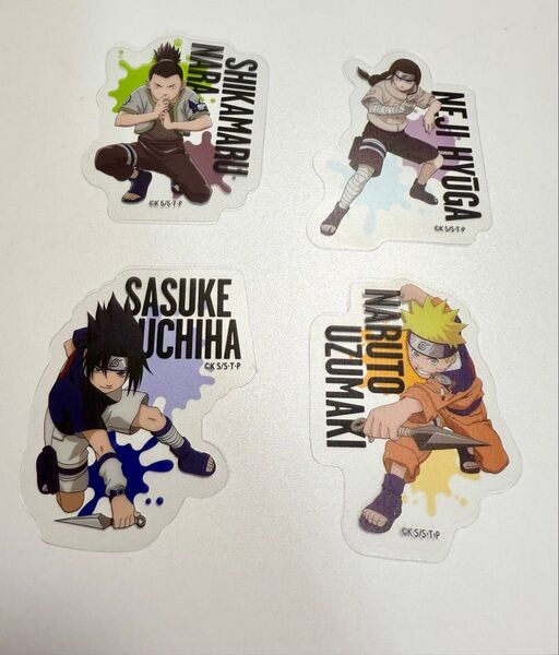 NARUTO ダイカット アクリルステッカー 4枚セット DAISO