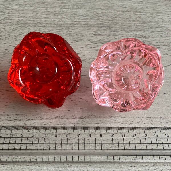 薔薇 バラ キラキラ置物 アクリルアイス アクリルストーン クリスタルフィギュア