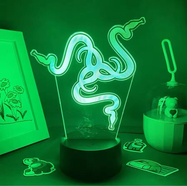 3D アクリル ライト LED ゲーミング インテリア 看板 ディスプレイ ネオンライト