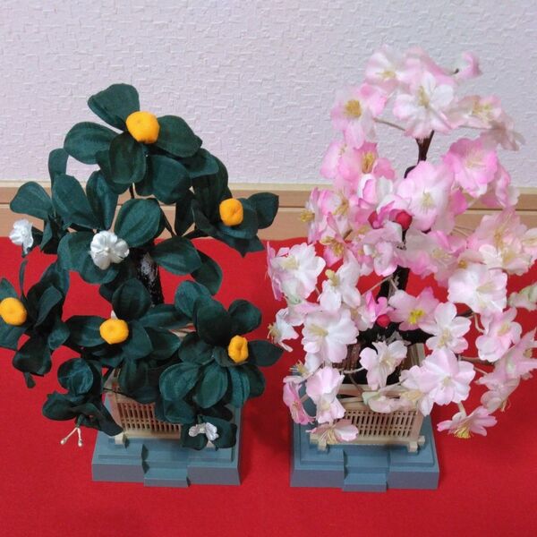 秀月の雛人形の桜橘