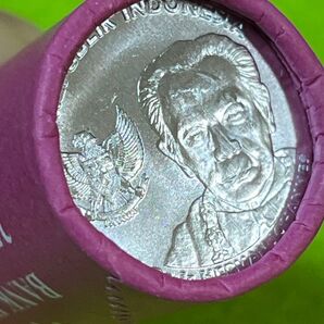 外国硬貨 インドネシアコイン 2016年 1巻/25枚 棒金 新品 未使用