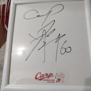 広島カープ 田村俊介60 日南キャンプ限定直筆サイン色紙