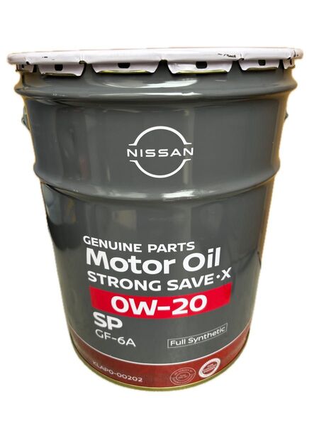 NISSAN ストロングセーブX 0W-20 SP GF-6A 20L