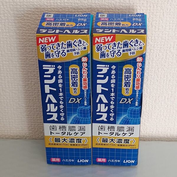 デントヘルスDX 85g×2本 ライオン 歯磨き粉